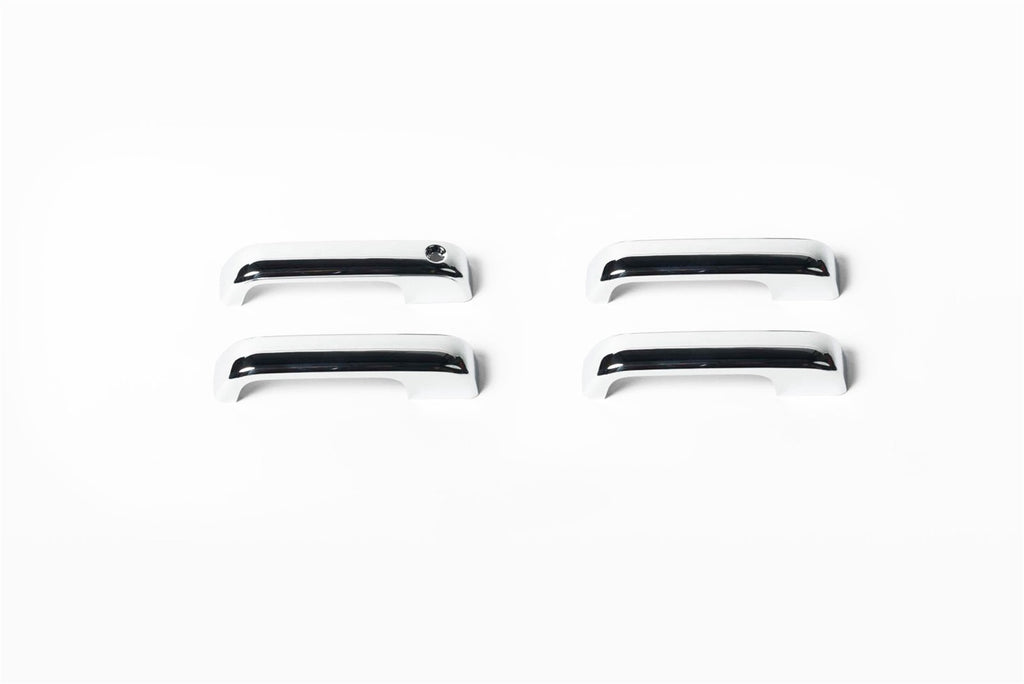 Door Handle Cover; Chrome; 2 pc.; w/Driver Keyhole; Covers Functional Sensors;