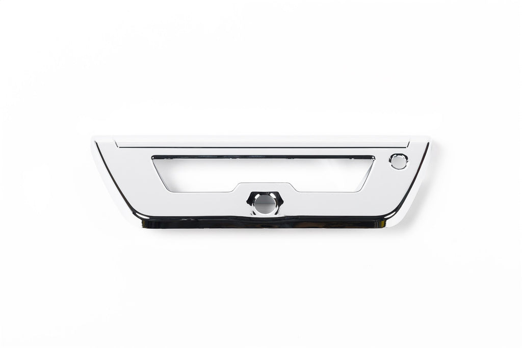 Tailgate Handle Cover; Chrome; w/o Pull Handle; w/Cambera And LED OPening;