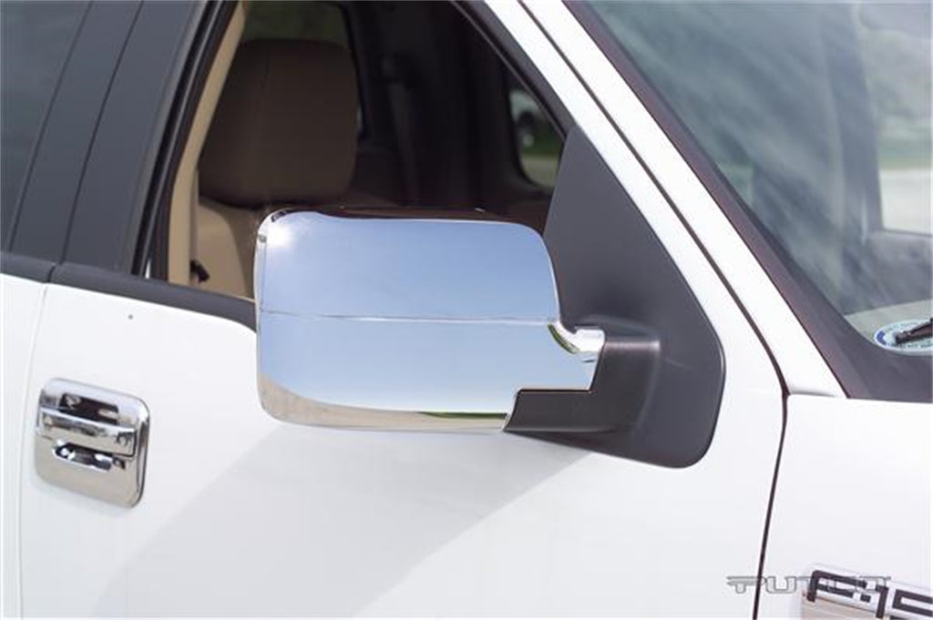 Door Mirror Cover; Chrome;