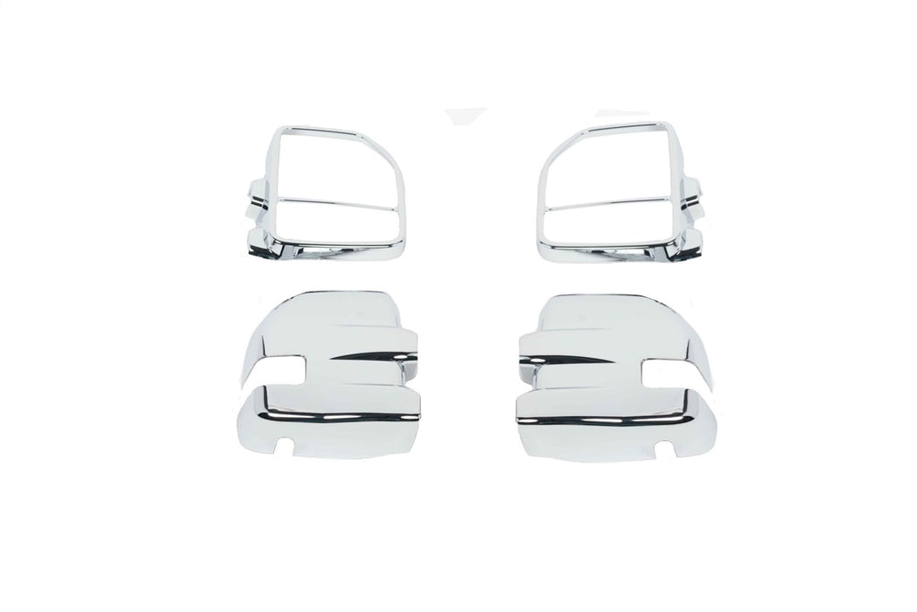 Door Mirror Cover; Chrome;