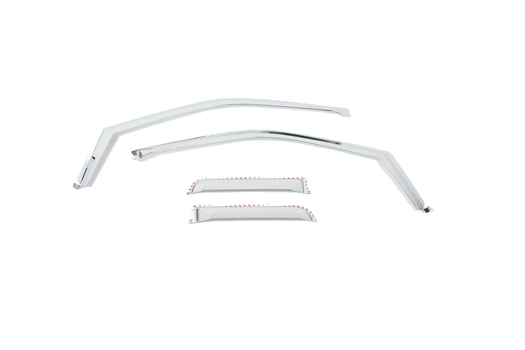 Element Chrome Window Visor In Channel; 4 pc.;