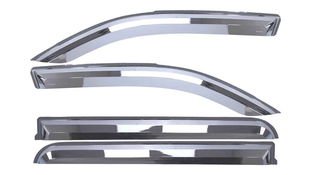 Element Chrome Window Visor In Channel; 4 pc.;