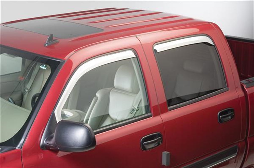 Element Chrome Window Visor In Channel; 4 pc.;