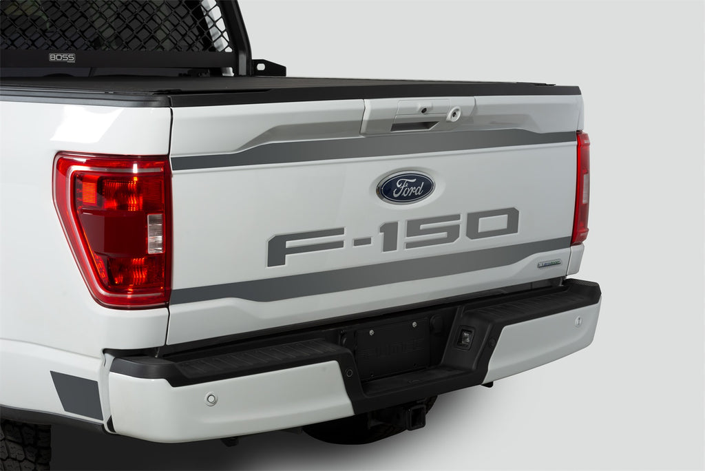 Ford Lettering Emblems; Cut Letters; Black Platinum; Tailgate;