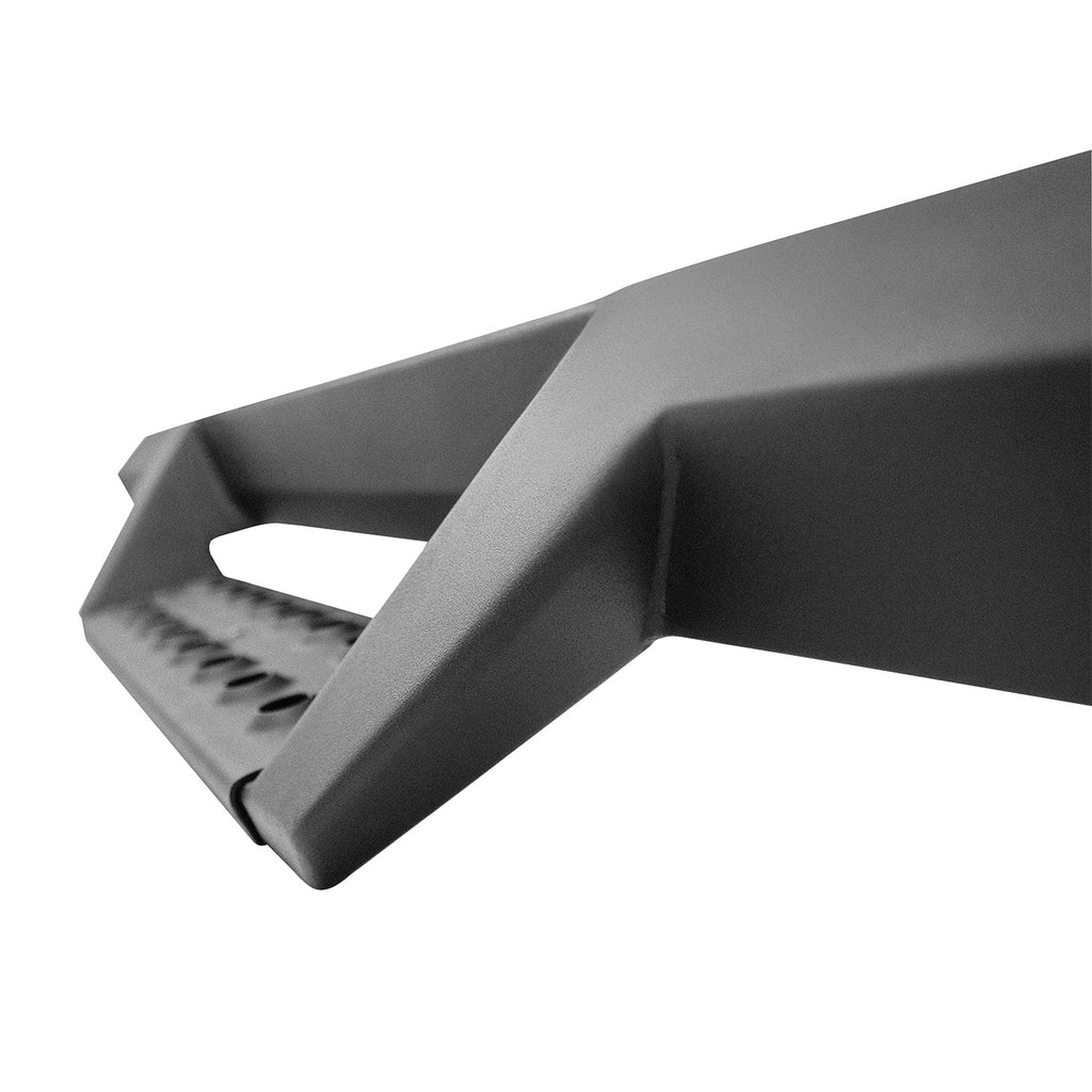 HDX Drop Nerf Step Bars; Textured Black Powder Coated Steel; Mount Kit Included;