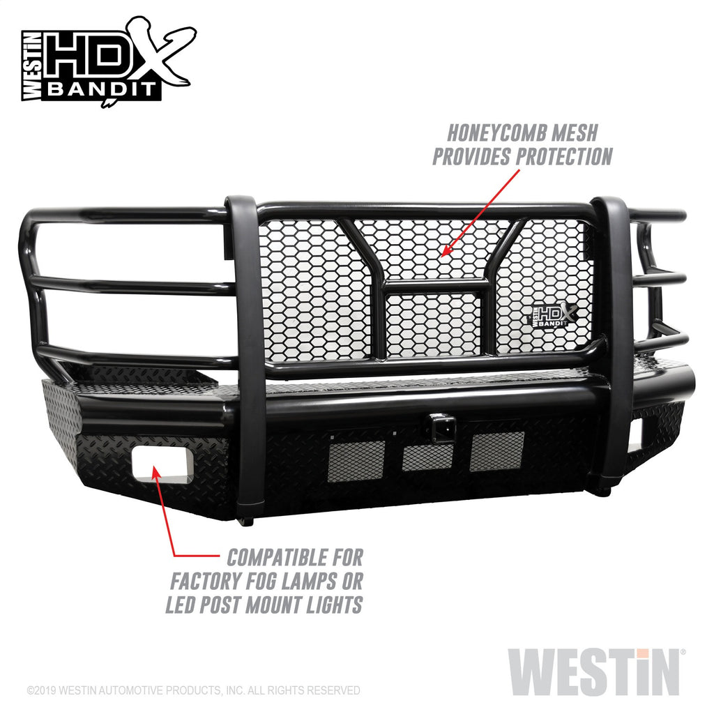 HDX Bandit Front Bumper; Textured Black;