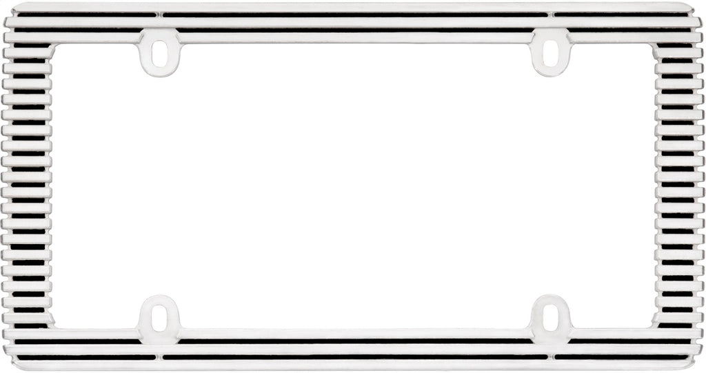 License Plate Frames; Billet; Chrome/Black;