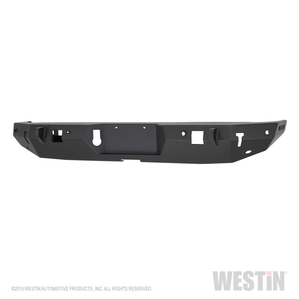 WJ2 Rear Bumper; w/Sensors; Steel; Textured Black; Incl. Hardware Kit;
