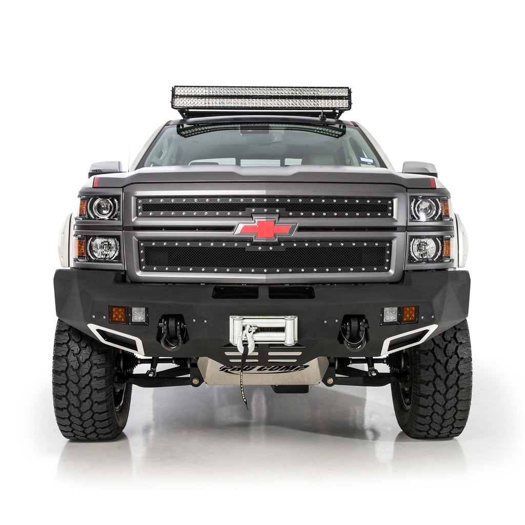 M1 Truck Bumper - Front - Includes a pair of S4 spot and flood lights