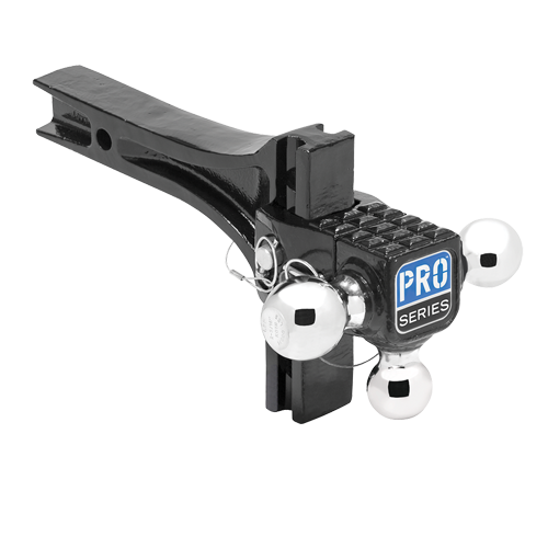 Draw-Tite 2-Inch Adjustable Ball Mount With Ball  10-1/2 Inch Adjustment  With 1-7/8", 2", 2-5/16" Balls