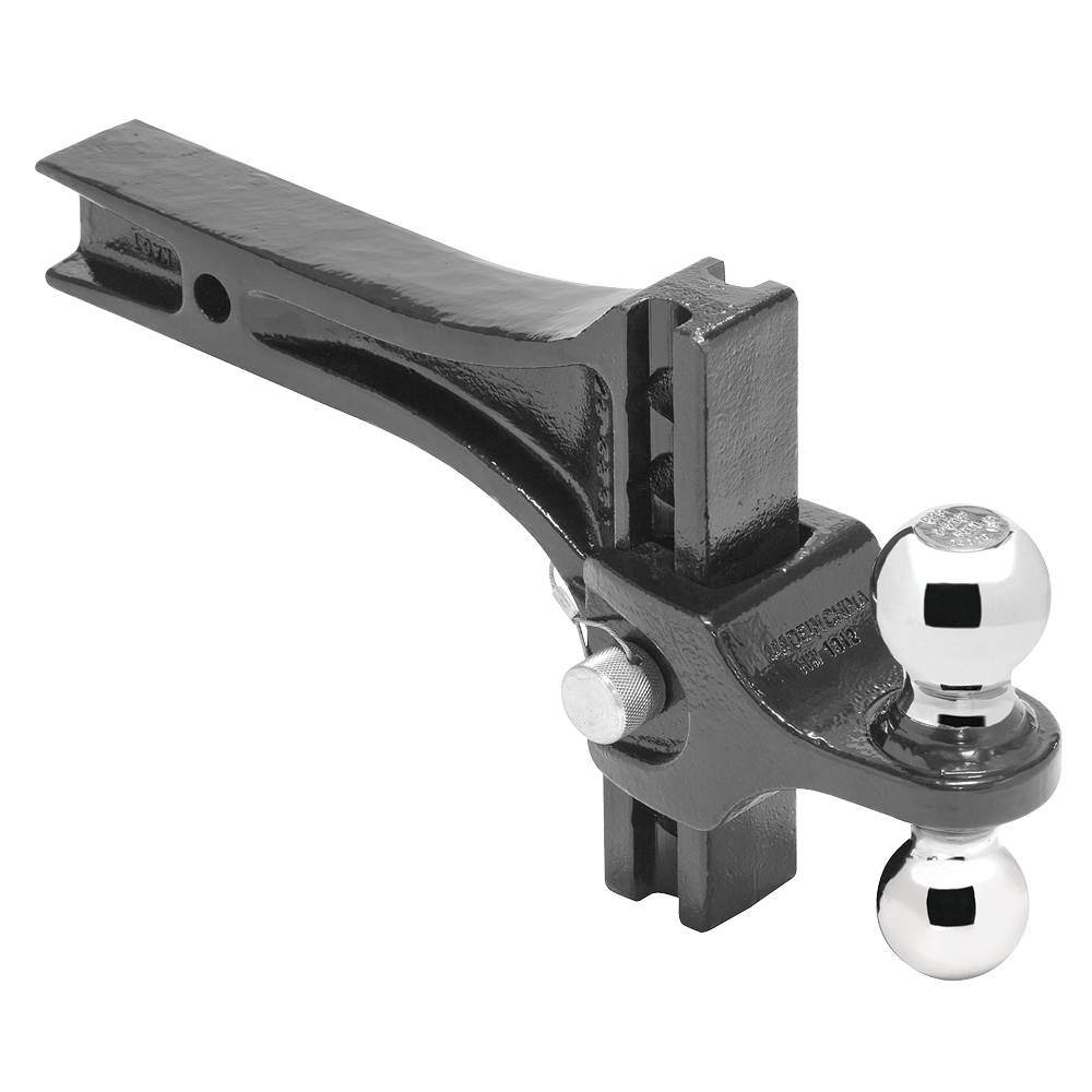 Draw-Tite 2-Inch Adjustable Ball Mount With Ball  10-1/2 Inch Adjustment  With 2" & 2-5/16" Balls