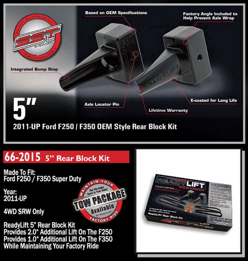 ReadyLIFT 2011-2018 FORD F250/F350/F450 5'' Rear Block Kit