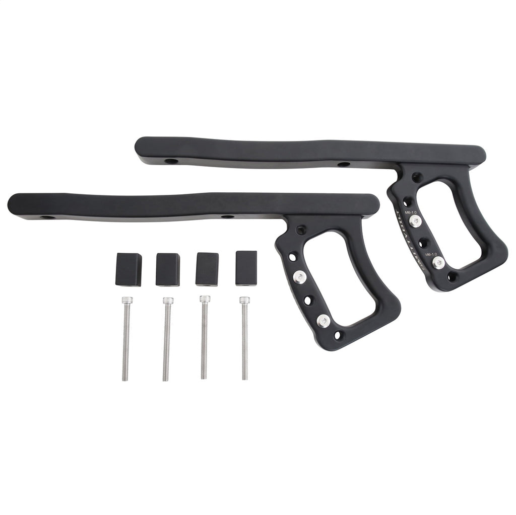 Smittybilt BLACK ALUMINUM GRAB HANDLES 07-18 JEEP WRANGLER JK REAR 2/4 DOOR