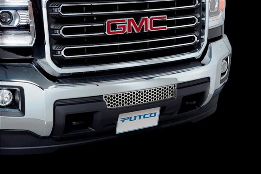 Bumper Grille Insert; Stainless Steel; Punch Design;