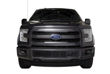 Load image into Gallery viewer, Bumper Grille Insert; Stainless Steel Black; Steel Bar Design;