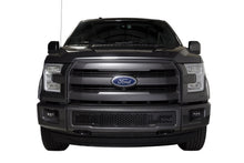 Load image into Gallery viewer, Bumper Grille Insert; Stainless Steel; Black; Punch Design;