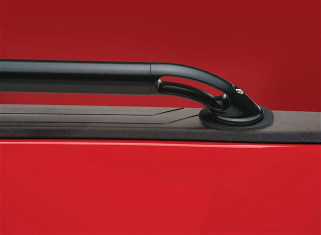 Lockers Side Bed Rail; Black Powdercoat; Pair;