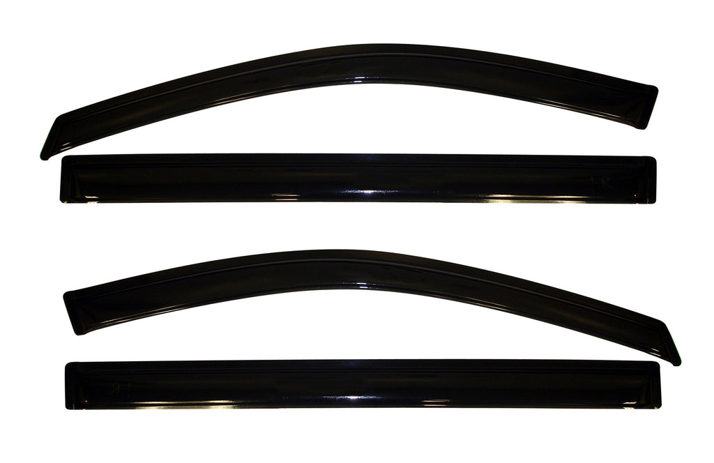 Ventvisor® Deflector 4 pc.; Smoke; Outside Mount;