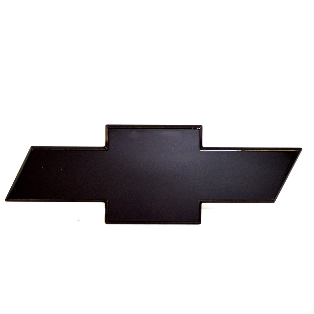 Tailgate Emblem; Chevrolet Bow; w/o Border; Black Powdercoat;
