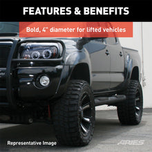 Load image into Gallery viewer, Big Step 4in. Black Aluminum Round Side Bars; Select Jeep Wrangler JK