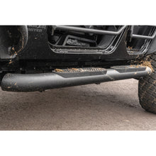Load image into Gallery viewer, Big Step 4in. Black Aluminum Round Side Bars; Select Jeep Wrangler JK
