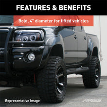 Load image into Gallery viewer, Big Step 4in. Black Aluminum Round Side Bars; Select Ford Excursion; F-250; F-35
