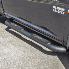 Load image into Gallery viewer, Big Step 4in. Black Aluminum Round Side Bars; Select Dodge; Ram 1500; 2500; 3500