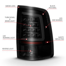 Load image into Gallery viewer, Anzo Black Plank Style LED Tail Lights With Smoke Lens Dodge Ram 09-18 1500 / 10-18 2500/3500