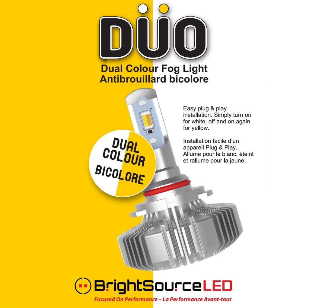 DUO Led Fog Light Bulbs; Twin Pack; 5202 / PS24W / PS24X; 12v DC; 22W; 6000K;