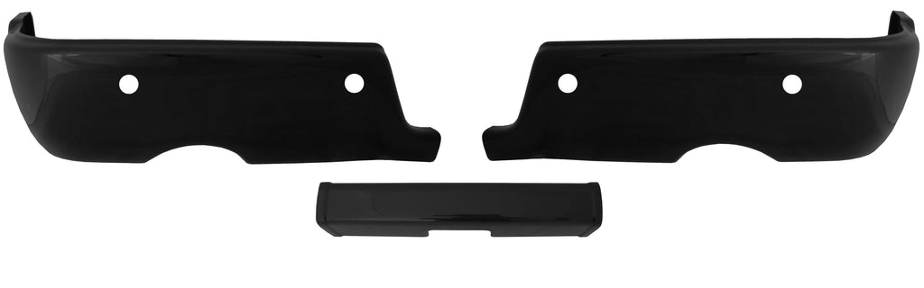 Ecoological Rear Bumpershellz  13-18 Ram 1500 Gloss Black With Sensor Holes With Dual Exhaust