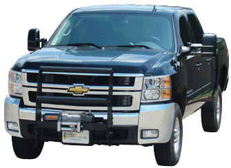 Grillgard Gmc Hd 15-19 Go Industries Black Grille Guard ; 15-19 Sierra Hd ; Will Not Work With Front Parking Sensors