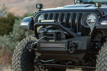 Load image into Gallery viewer, Rockline Winch &amp; LED Ready Front Stubby Bumper with Over rider Light Mount Bar