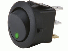 Load image into Gallery viewer, Round Rocker Switch (5) Green Led
