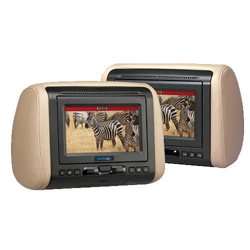 Dual Dvd Headrest System  Shells Only ***Clearance Pricing/Non-Returnable***