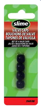 Valve Stem Caps Black Set Of 4 Black