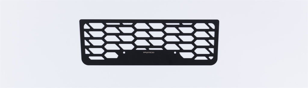 HEX Shield Grille Insert; Black Powdercoat;