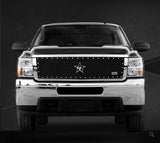 Rx5 Studded Grill Chev Rbp Rx5 Black Mesh Studded Grille ; Silverado Hd 11-14