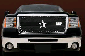 Rx-3 Studded Grill Gmc Rbp Rx-3 Black Mesh Studded Grille ; Sierra Hd 11-14