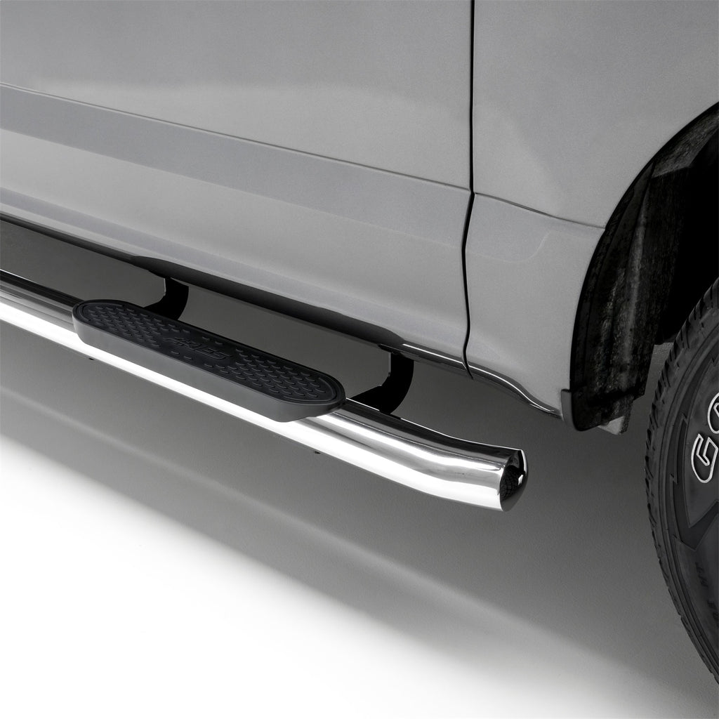 4in. Polished Stainless Oval Side Bars; Select Silverado; Sierra 1500; 2500; 350