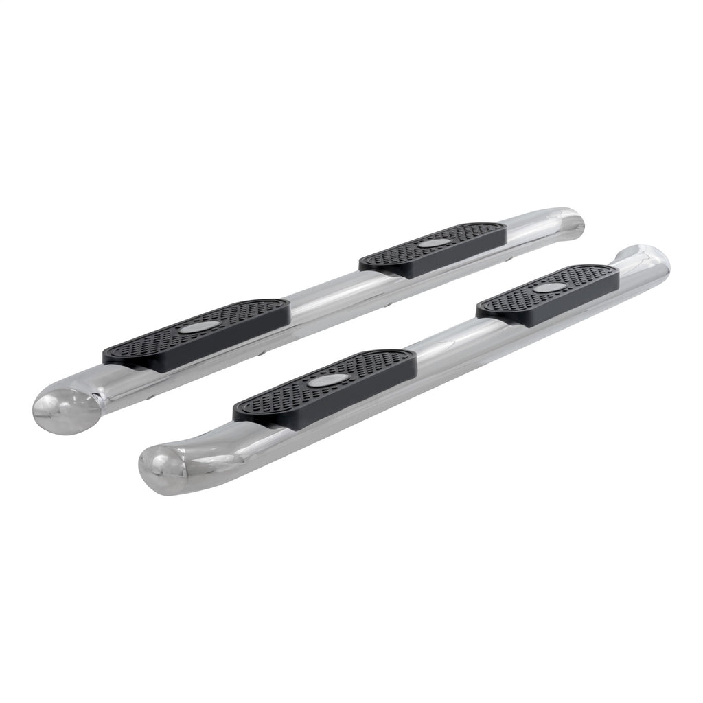 4in. Polished Stainless Oval Side Bars; Select Silverado; Sierra 1500; 2500; 350