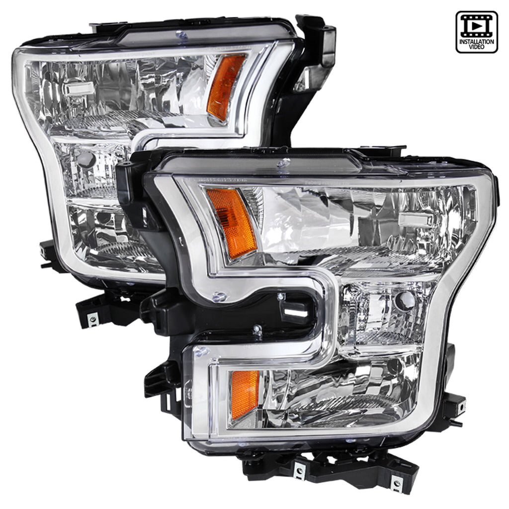 Spec-D Chrome Headlights  F150 15-17