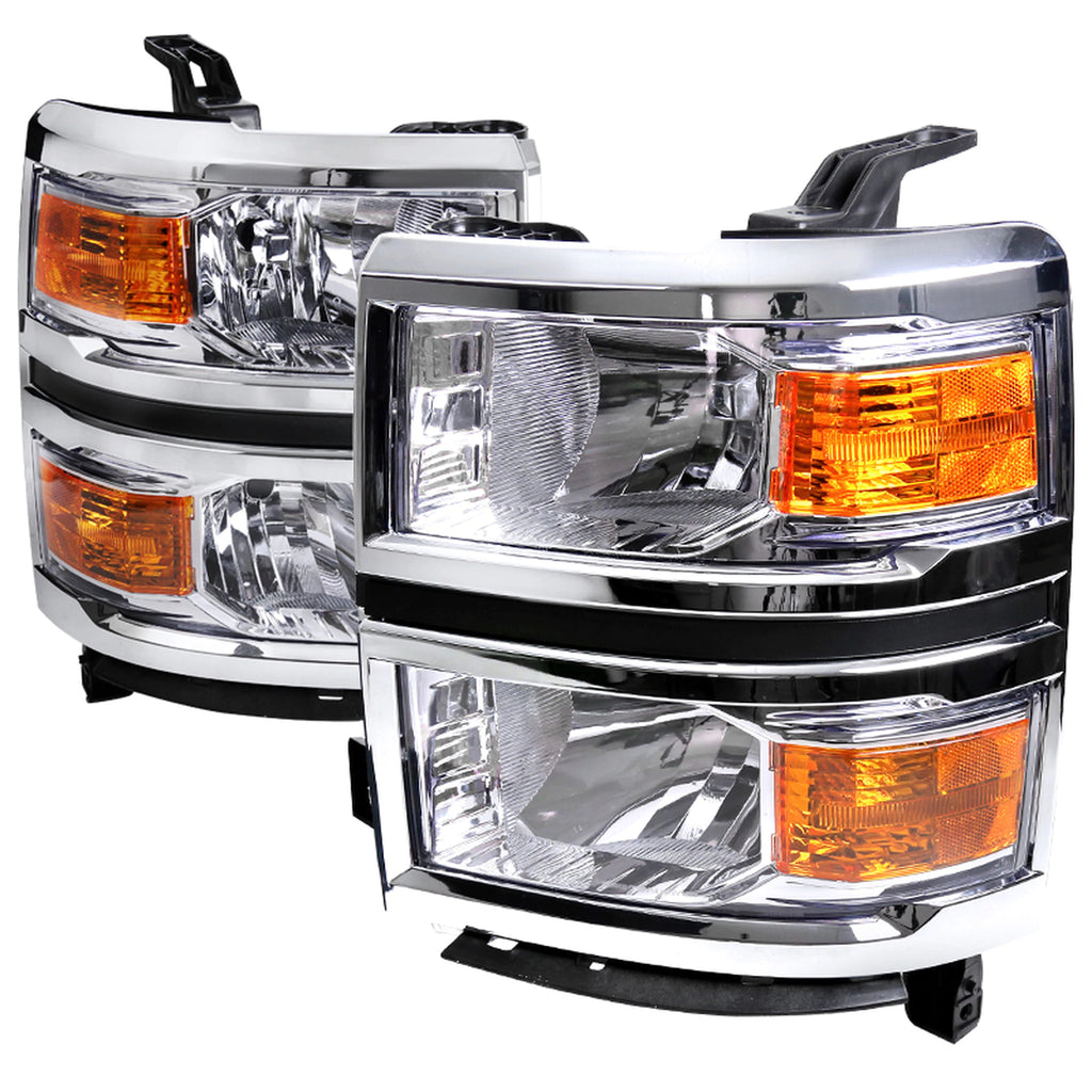 Spec-D Chrome Projector Headlights  Silverado 14-15