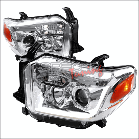 Spec-D Chrome Projector Headlights  Tundra 14-20