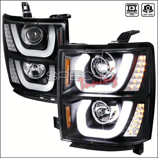 Spec-D Projector Headlights  Silverado 14-15 1500