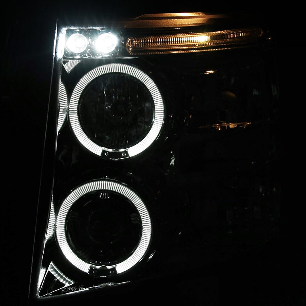 Spec-D Chrome Projector Headlights  Silverado 07-13 1500/ 07-14 Hd