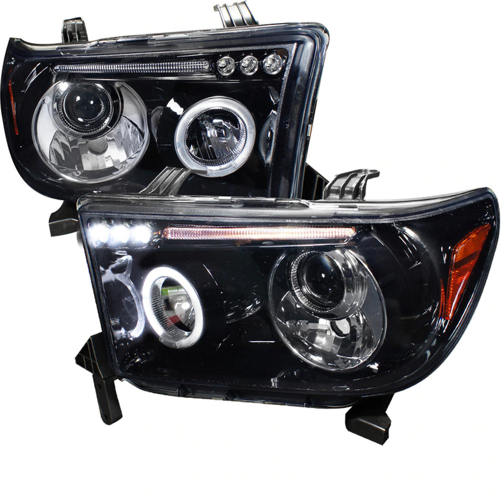 Spec-D Black Projector Headlights  Tundra  07-13