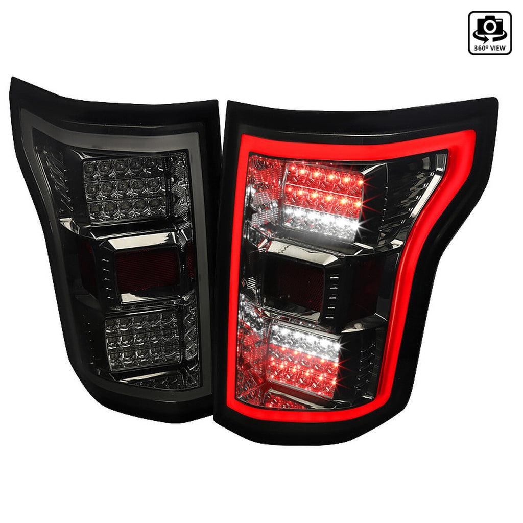 Spec-D Smoked Led Taillights  F150 15-17