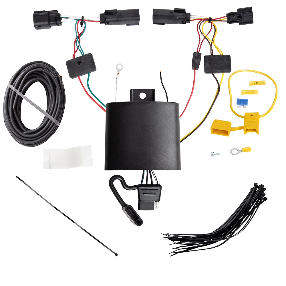 Tekonsha 4-Flat Trailer Hitch Wiring Harness  2019 Cherokee