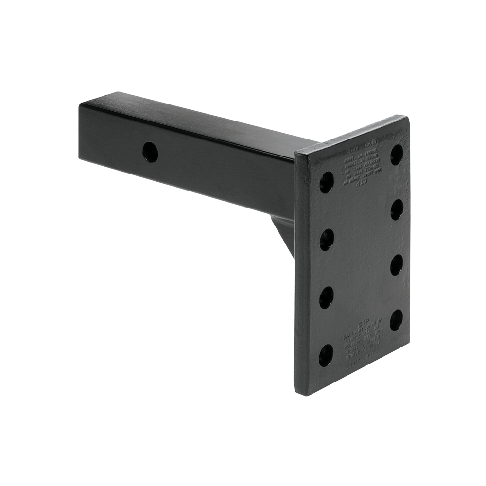 Tow Ready Pintle Hook Solid Mounting Plate With 2-Inch Shank