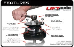 Adjustable Front Leveling Kit; 0.875-2.5 in. Lift;